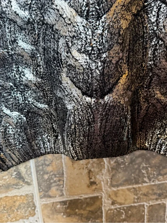 Anthropologie Pilcro Cabled Foil Muscle Tank Sweater NWT Large - Picture 6 of 10